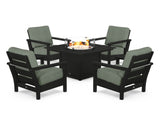 Harbour 5-Piece Conversation Set with Fire Pit Table