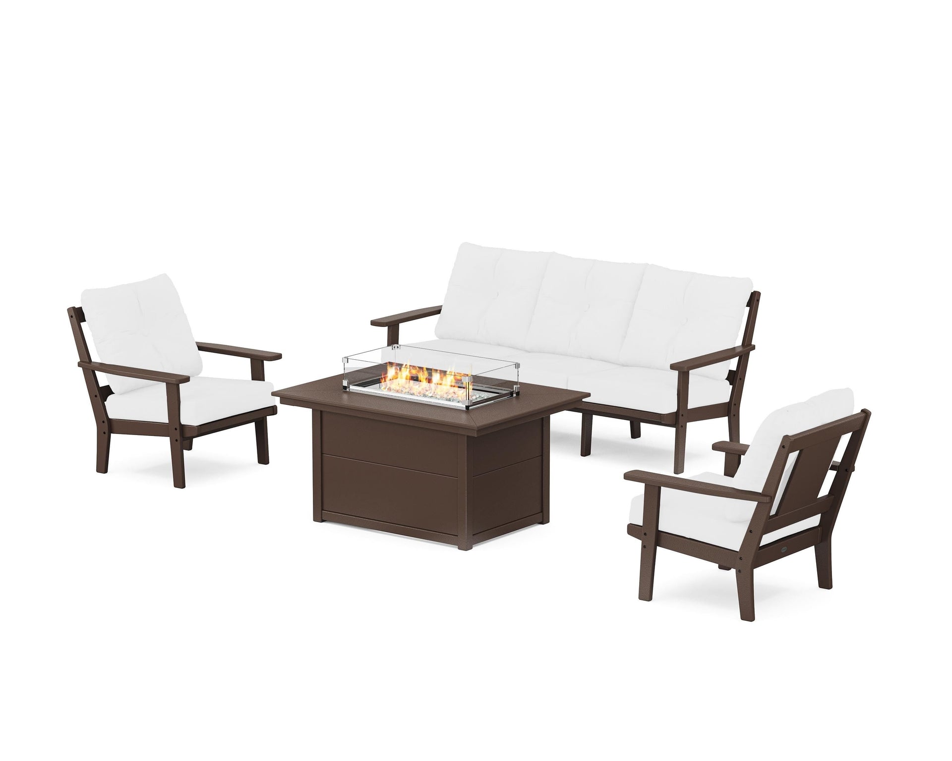 Prairie Deep Seating Fire Pit Table Set