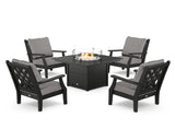 Wovendale 5-Piece Deep Seating Set with Fire Pit Table