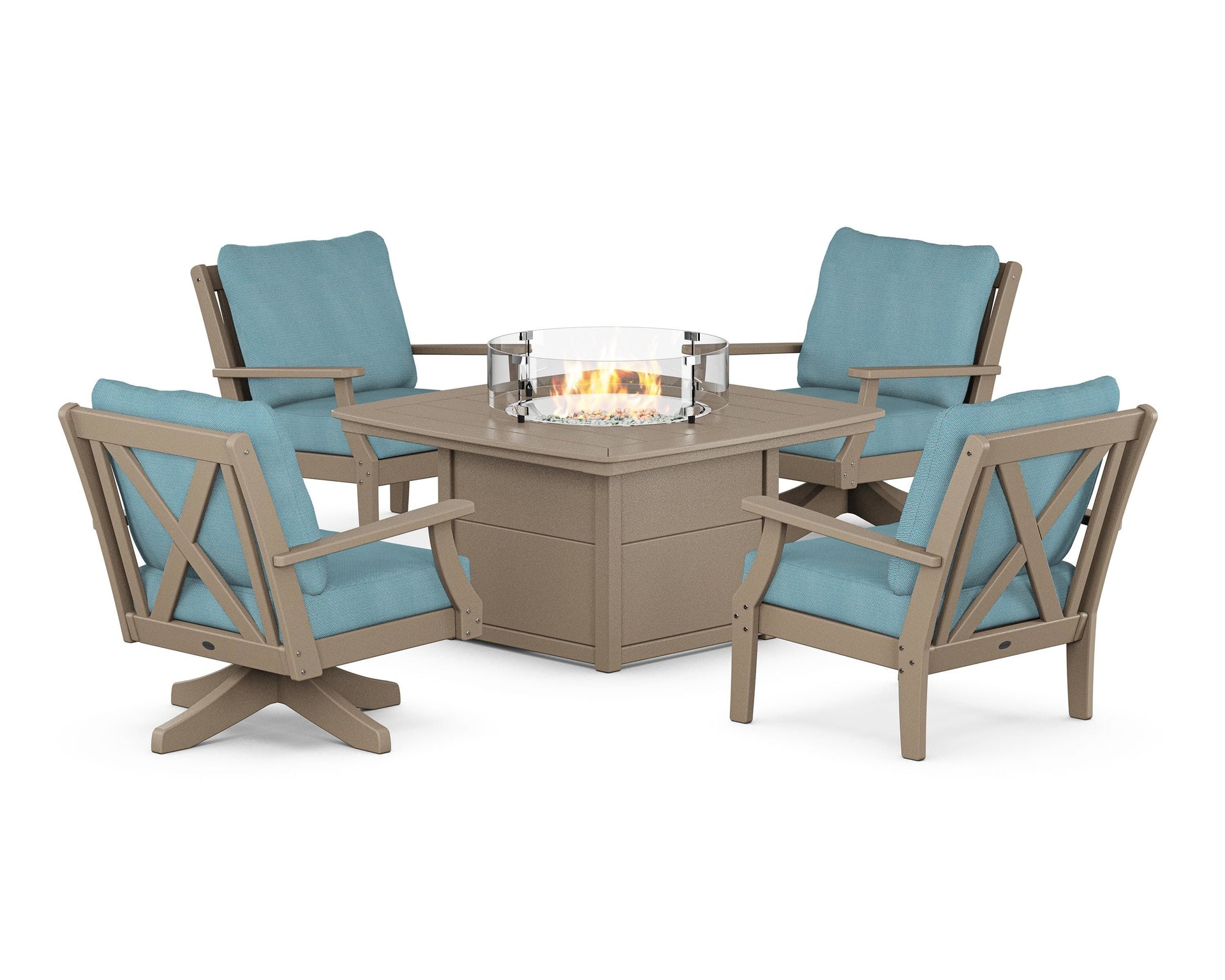 Braxton 5-Piece Deep Seating Set with Fire Table
