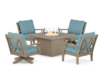 Braxton 5-Piece Deep Seating Set with Fire Table