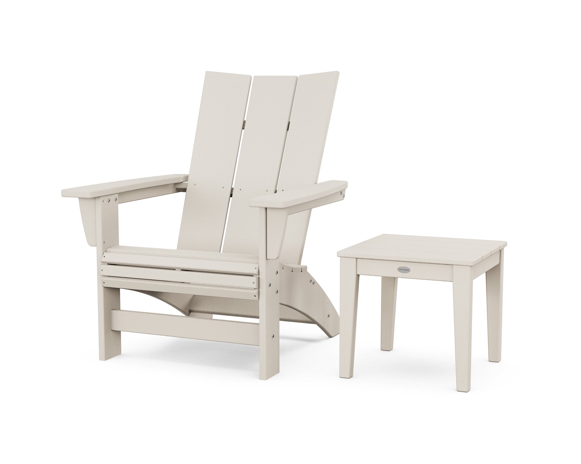 Modern Grand Adirondack Chair with Side Table