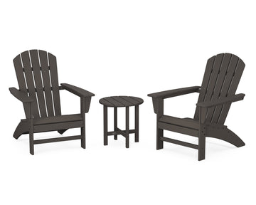 Nautical 3-Piece Adirondack Set