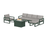 EDGE Sectional Lounge and Fire Pit Set