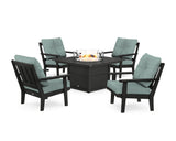 Oxford 5-Piece Deep Seating Set with Fire Pit Table