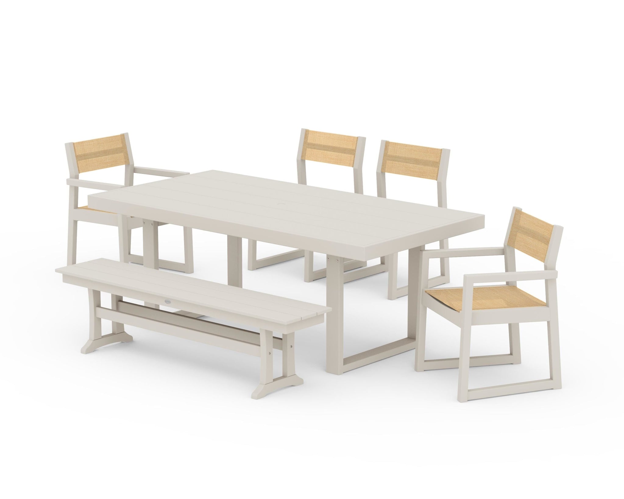 EDGE Sling 6-Piece Dining Set with Bench