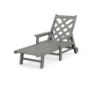 Wovendale Chaise with Arms and Wheels