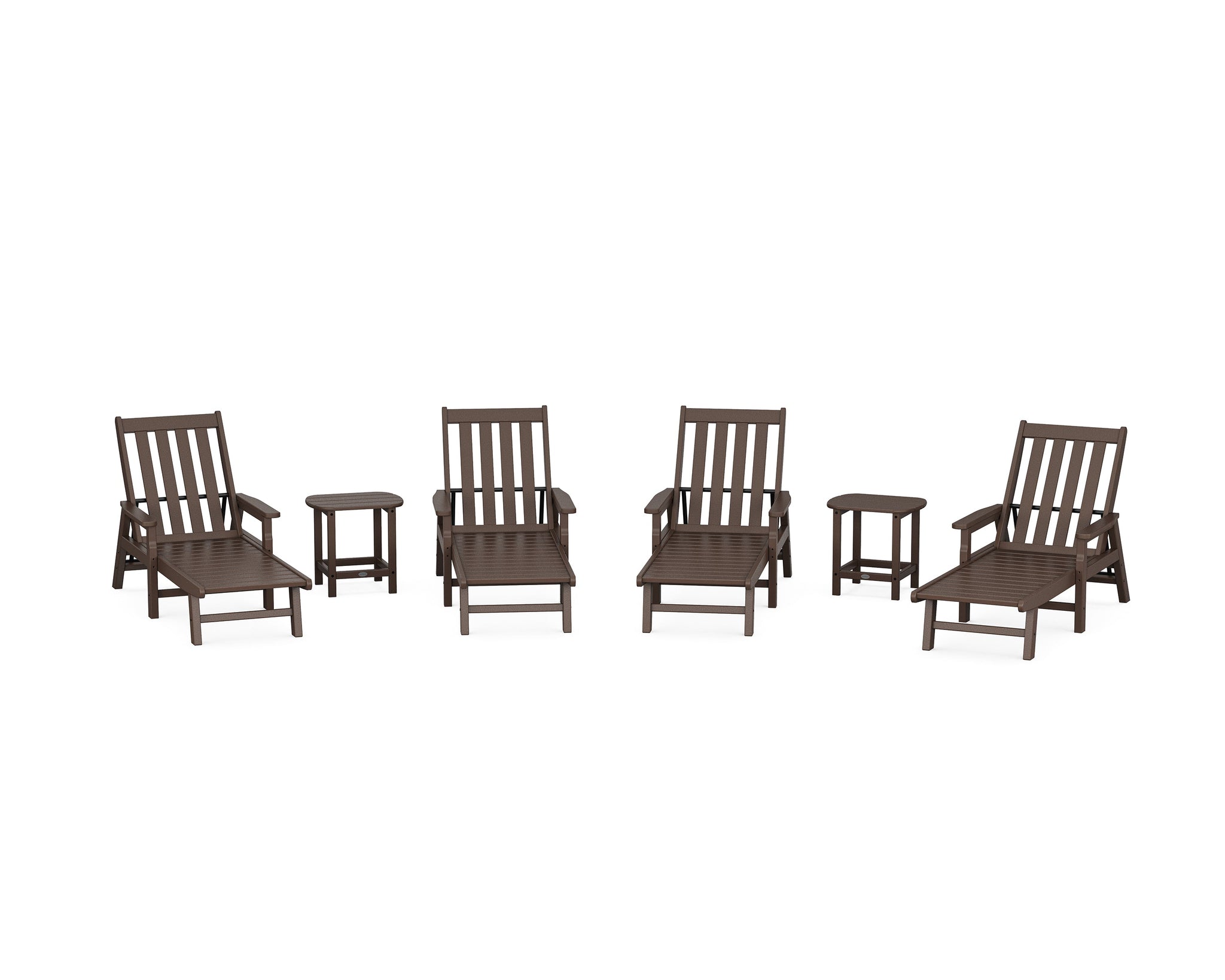Vineyard 6-Piece Chaise with Arms Set