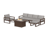 EDGE Sectional Lounge and Fire Pit Set