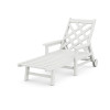 Wovendale Chaise with Arms and Wheels