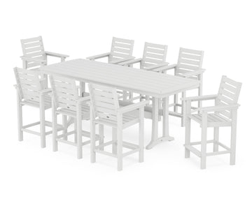 Captain 9-Piece Counter Set with Trestle Legs