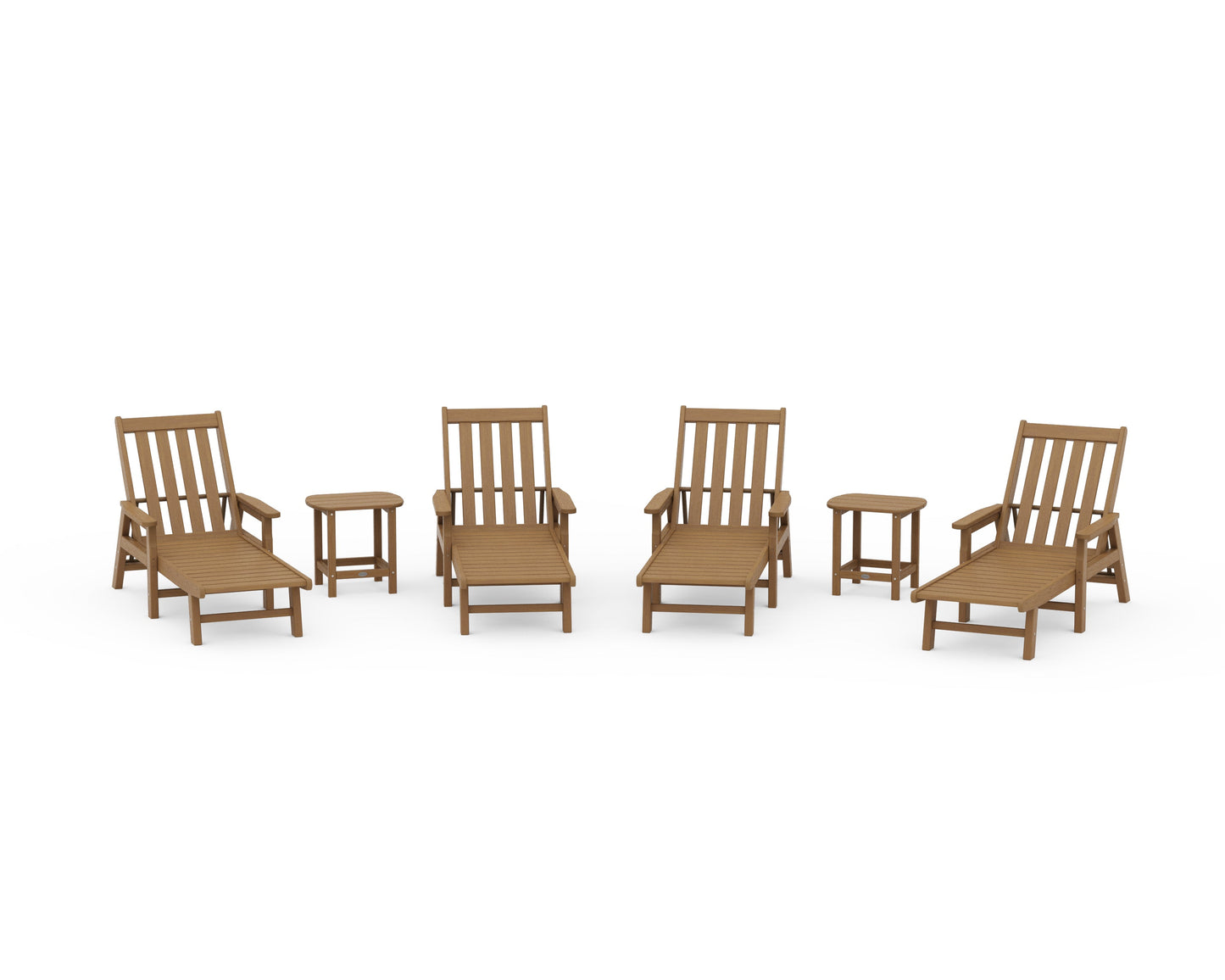 Vineyard 6-Piece Chaise with Arms Set