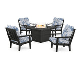 Oxford 5-Piece Deep Seating Set with Fire Pit Table