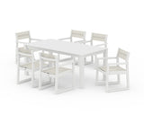 EDGE Sling Arm Chair 7-Piece Parsons Dining Set