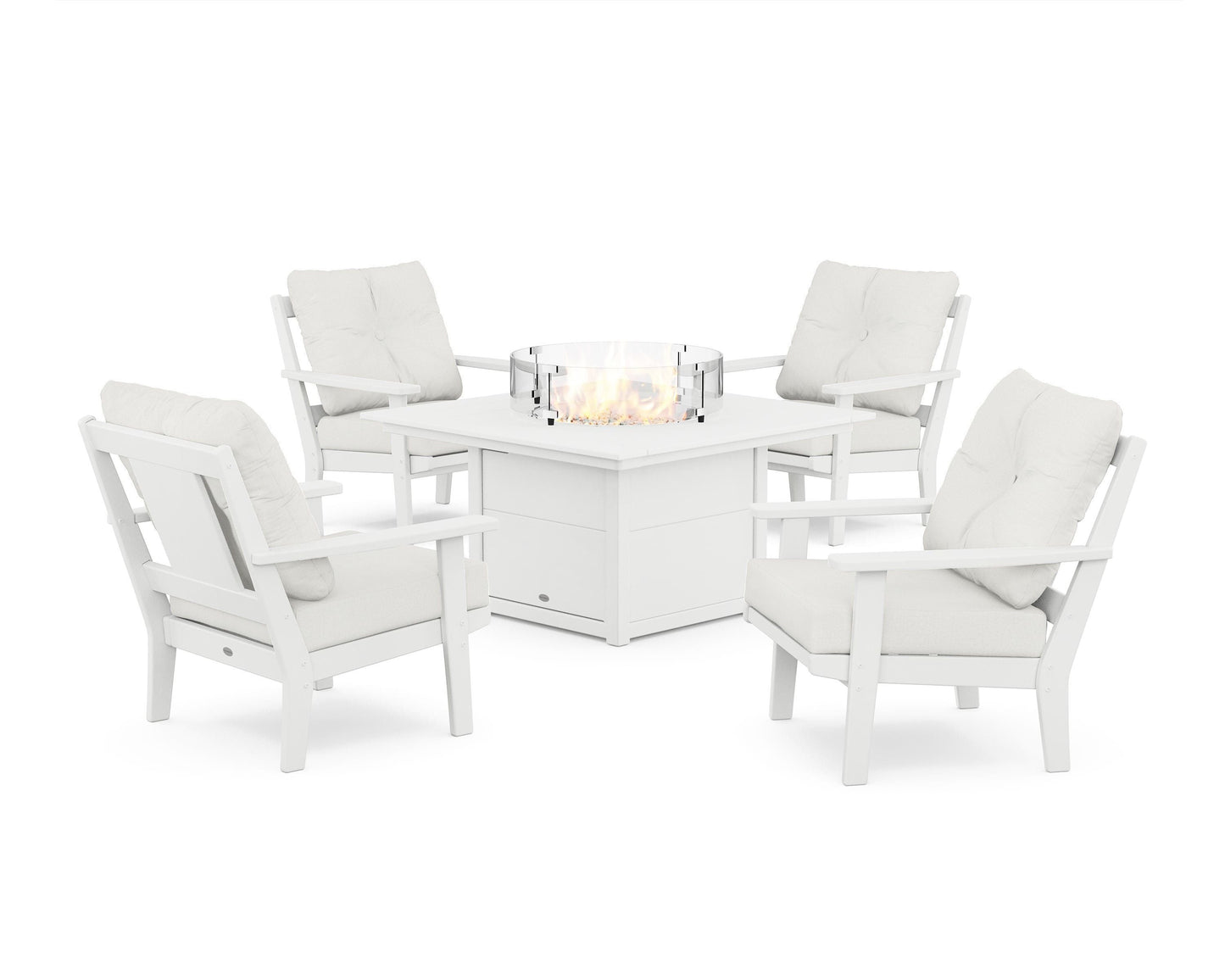 Prairie 5-Piece Deep Seating Set with Fire Pit Table