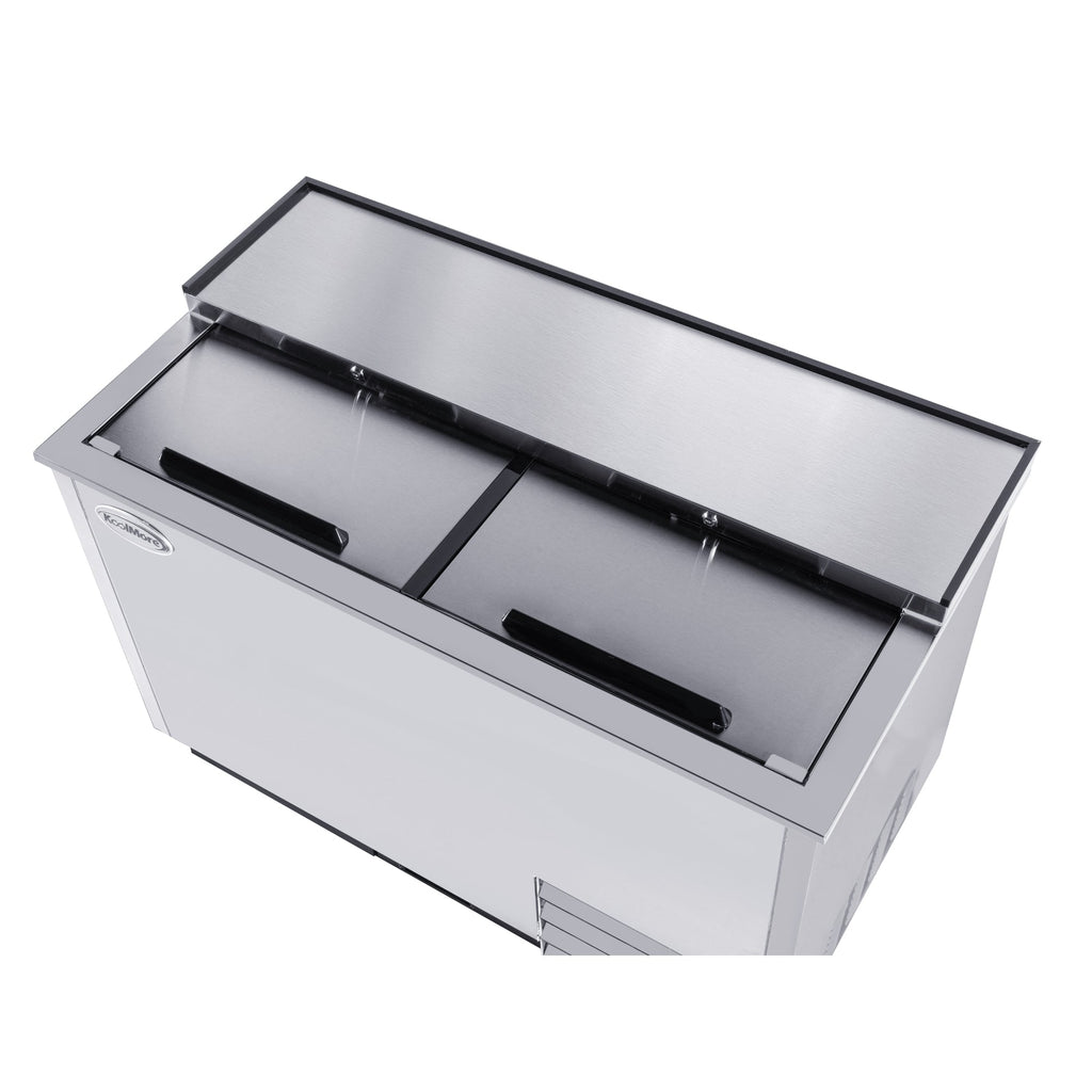 50 in. Commercial Glass Froster in Stainless Steel, ETL Listed, 14 cu. ft.