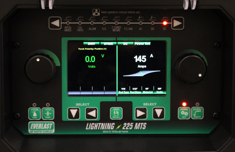 Everlast Lightning MTS 225 Welder Multi-Process 225A 120/240V with TIG Package New