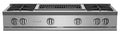 BLUESTAR  48" Nova (RNB) Range Top - (4) Burners with 24" Charbroiler - Stainless Steel (RGTNB484CBV2LPLT)