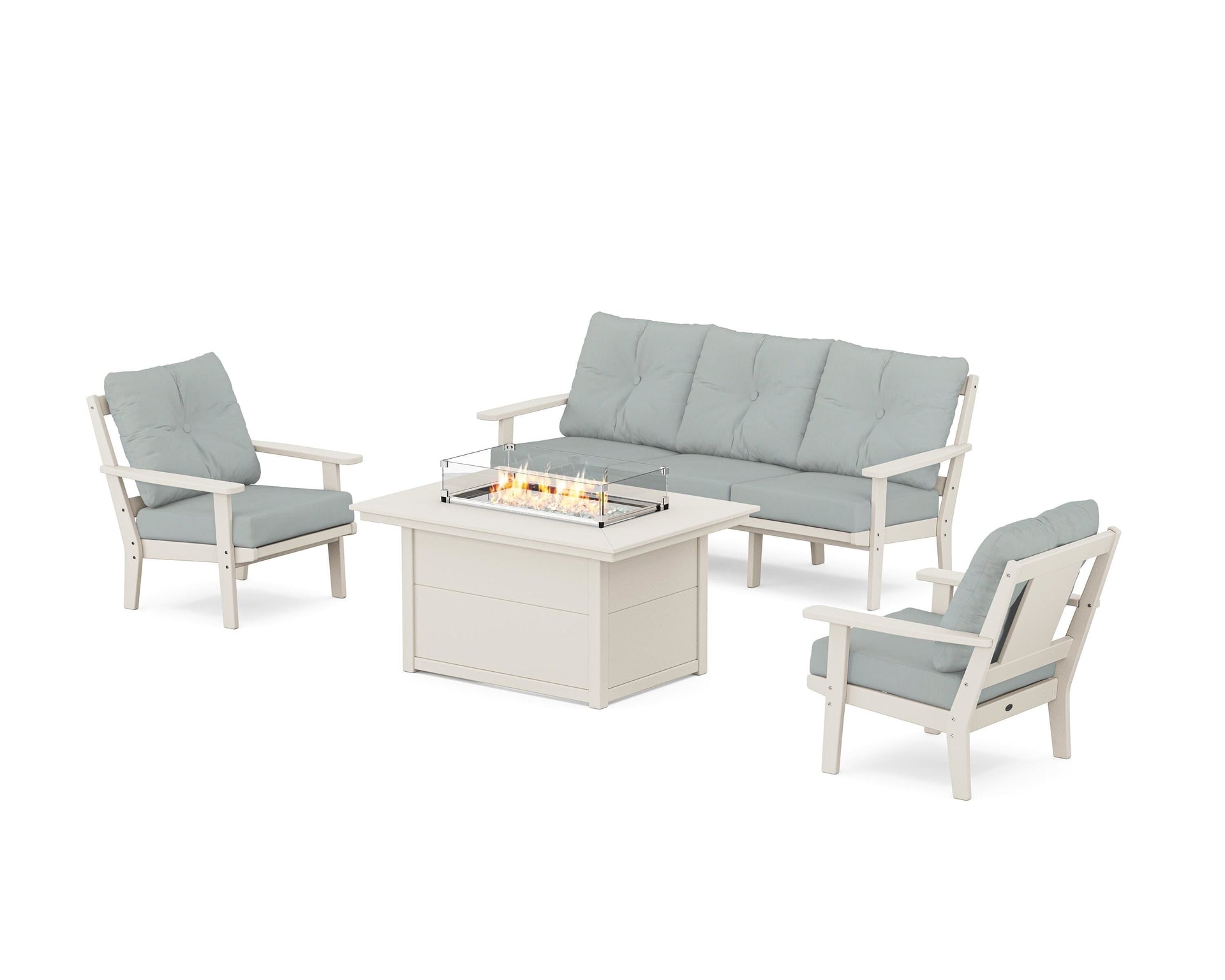 Prairie Deep Seating Fire Pit Table Set