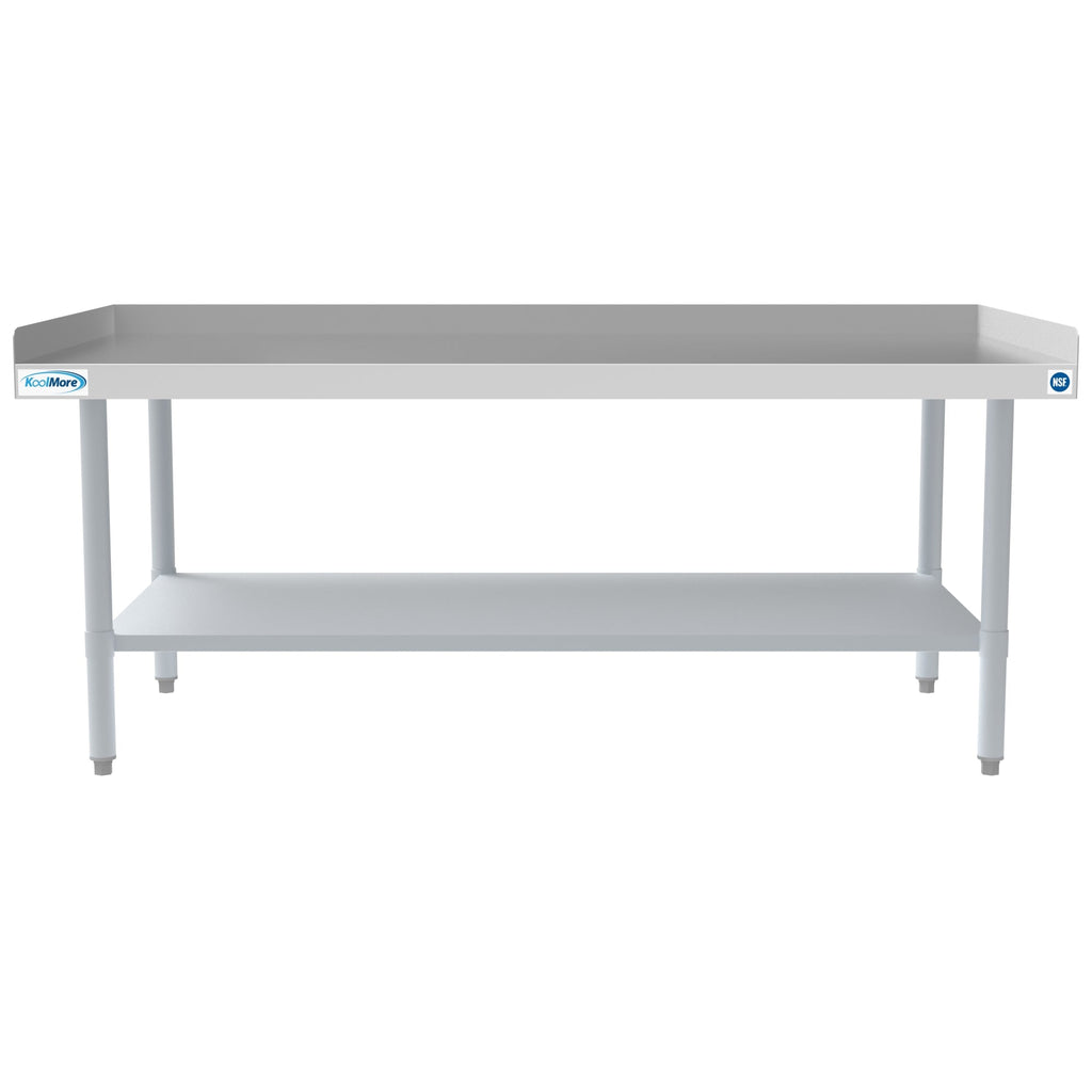30" x  60" 16-Gauge Stainless Steel Equipment Stand with Galvanized Undershelf