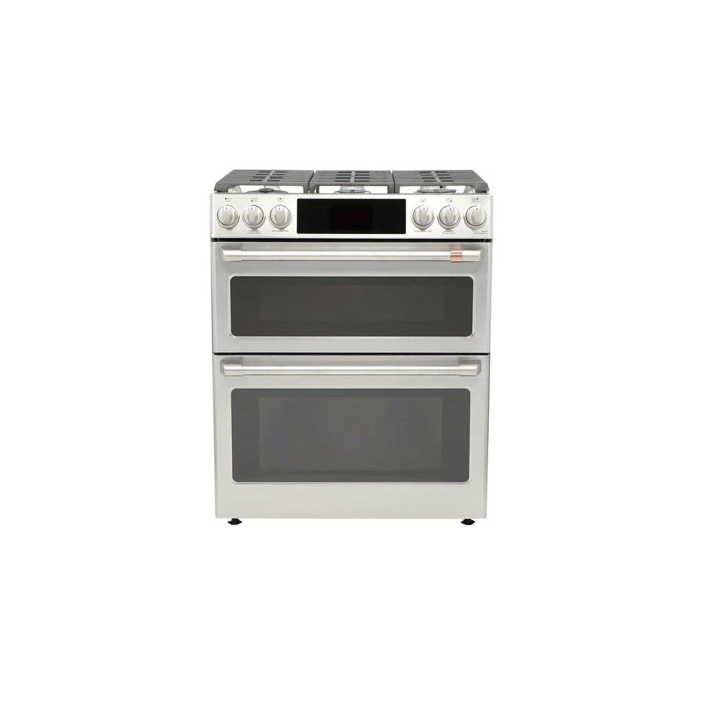 CAFÉ™ 30" Smart Slide-In, Front-Control, Gas Double-Oven Range with Convection