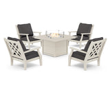 Wovendale 5-Piece Deep Seating Set with Fire Pit Table