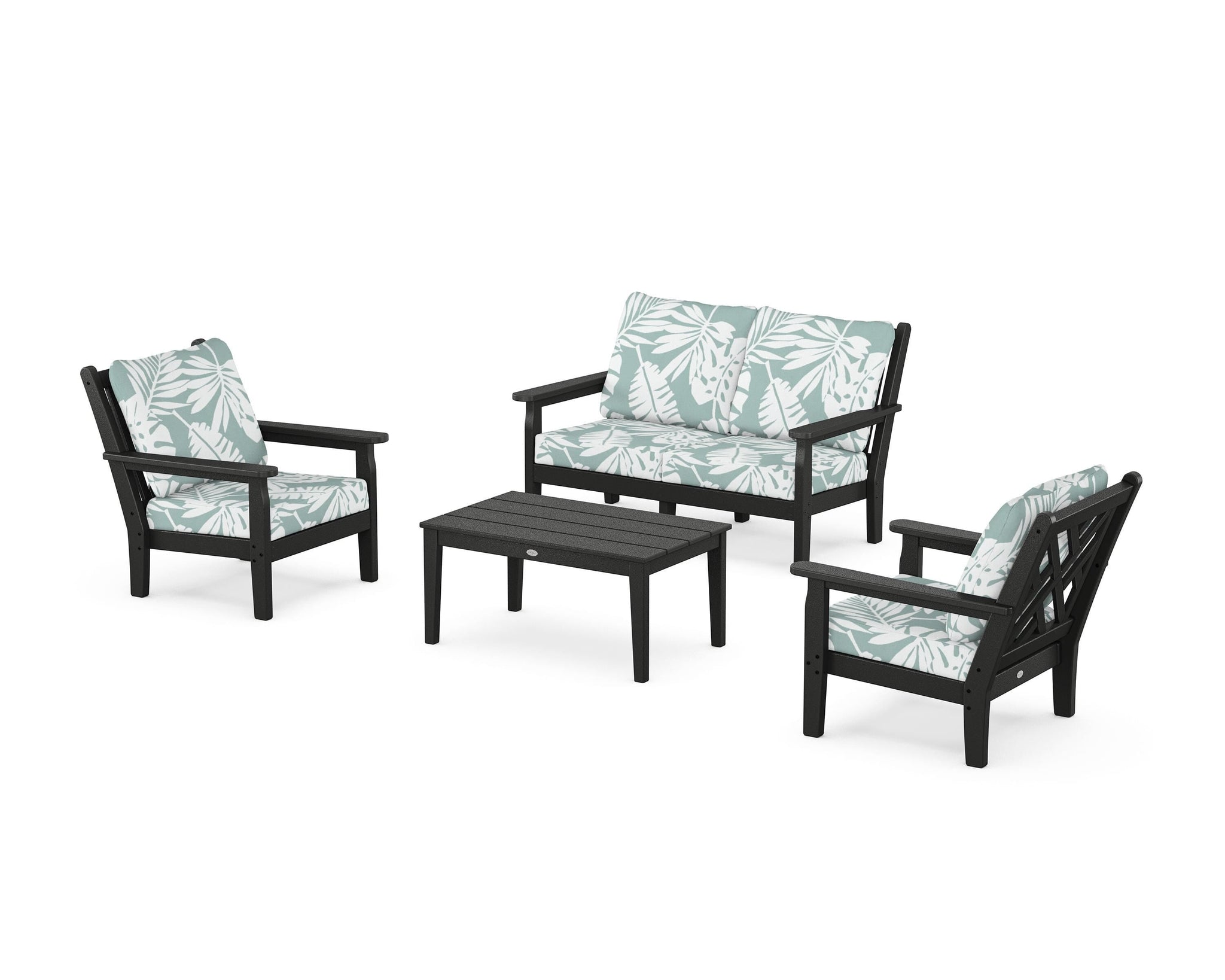 Chippendale 4-Piece Deep Seating Set with Loveseat