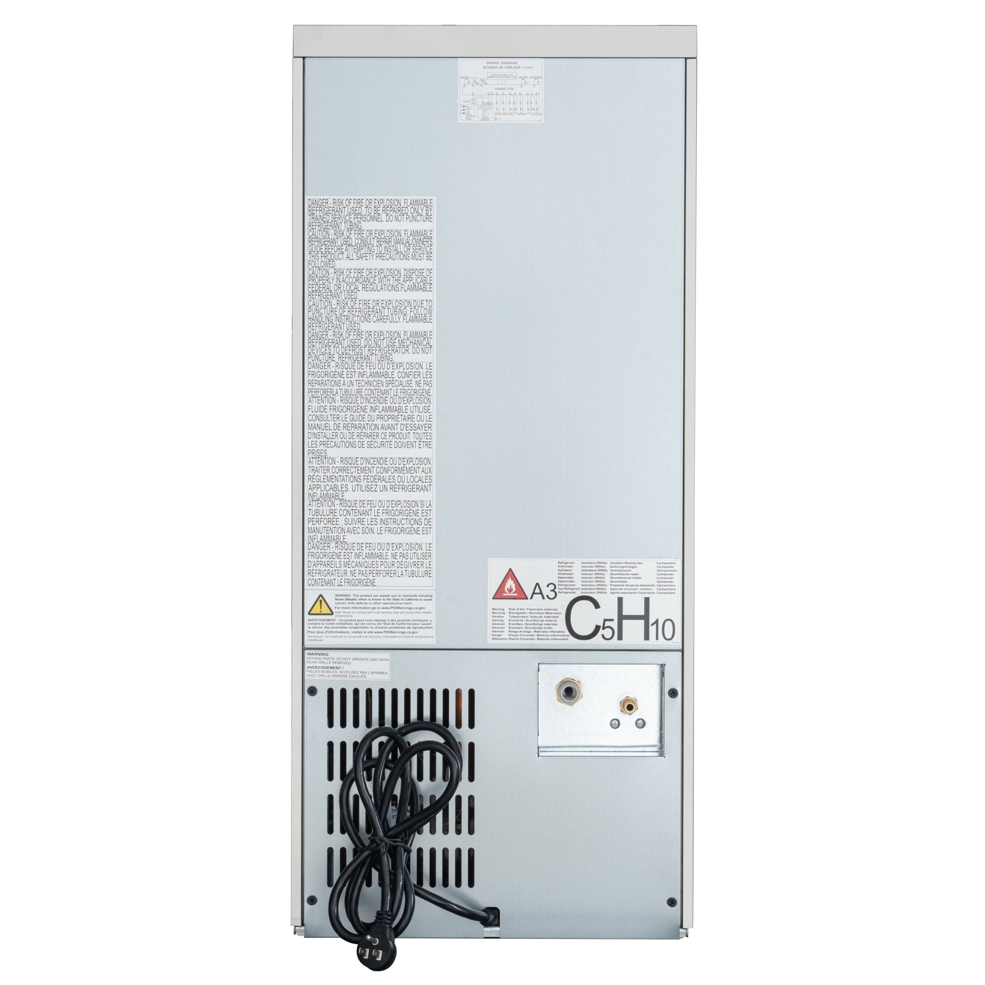 KoolMore Reserve 15 in. Residential Panel Ready Ice Maker 57 lbs/24hr in Stainless-Steel
