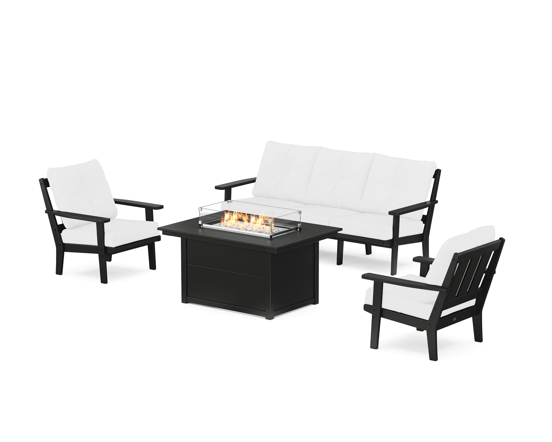 Oxford Deep Seating Fire Pit Table Set