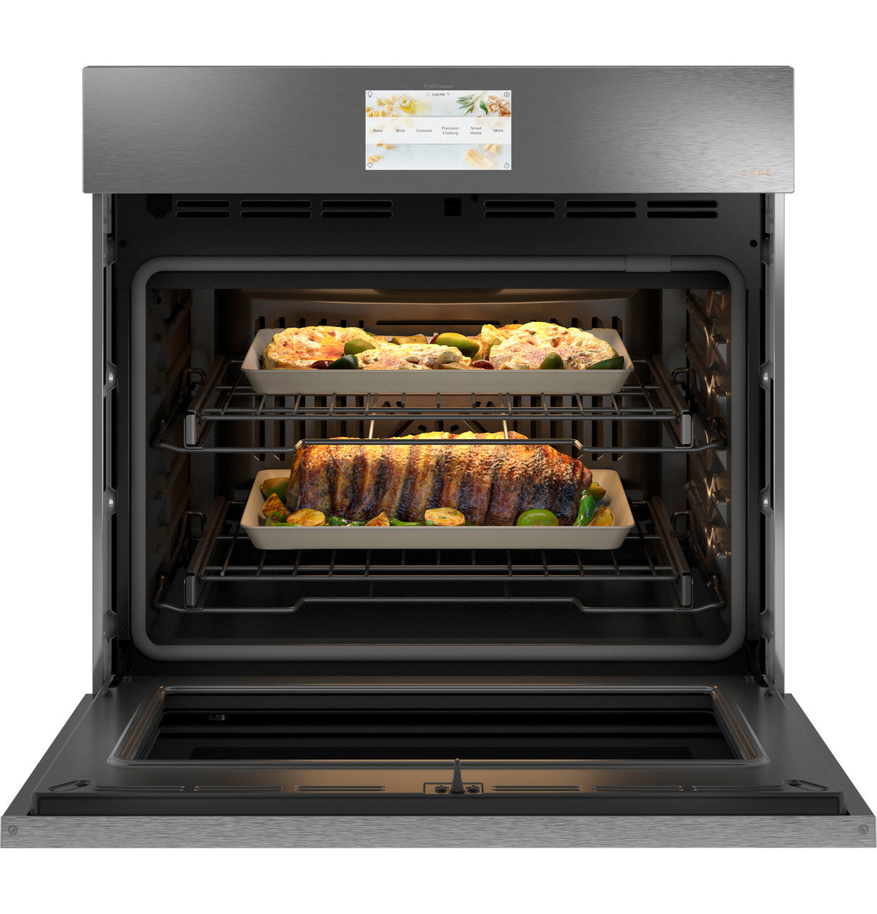 CAFÉ™ 30" Smart Built-In Convection Single Wall Oven in Platinum Glass