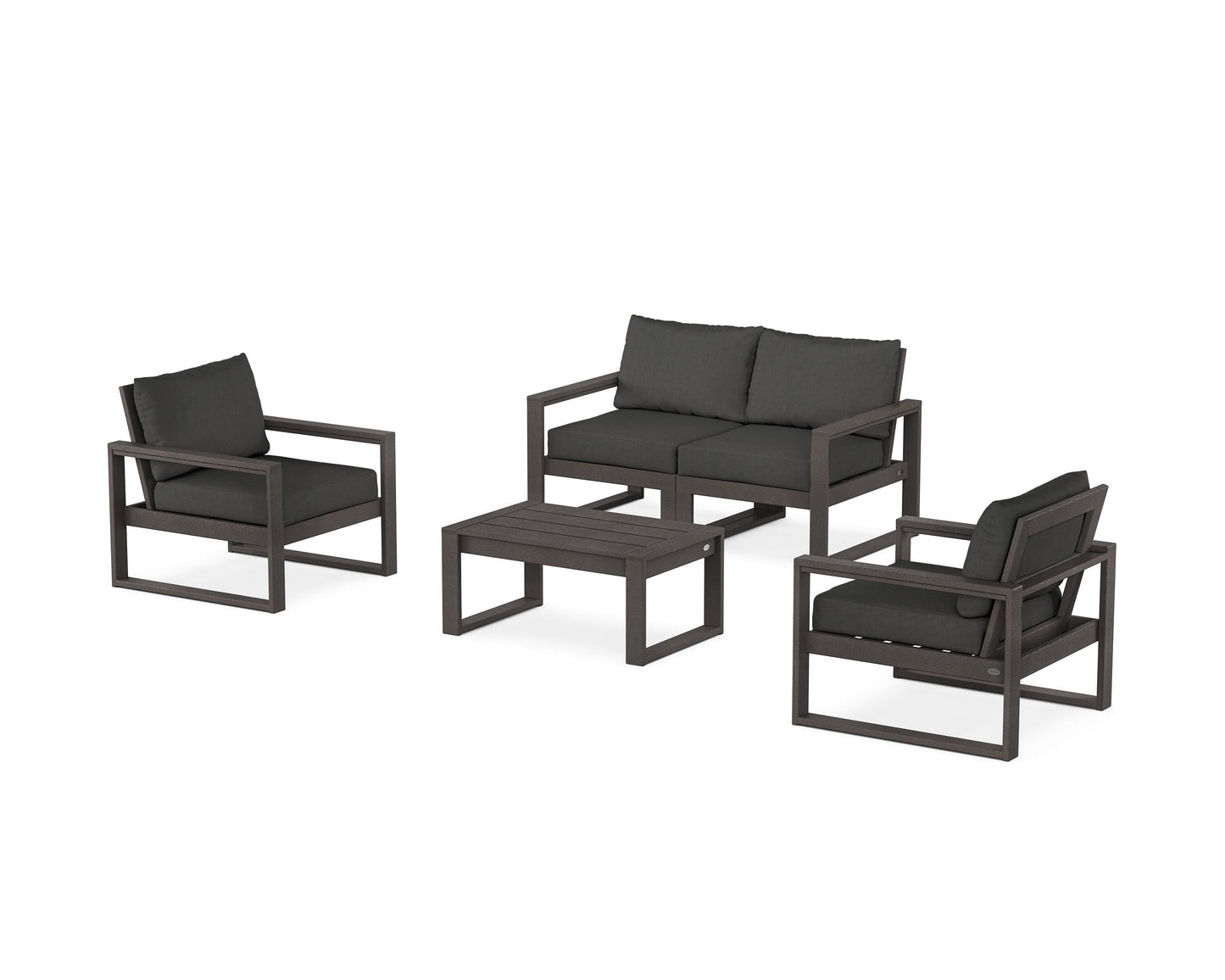 EDGE Sectional 4-Piece Deep Seating Set with Loveseat
