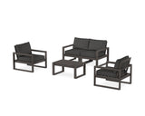 EDGE Sectional 4-Piece Deep Seating Set with Loveseat
