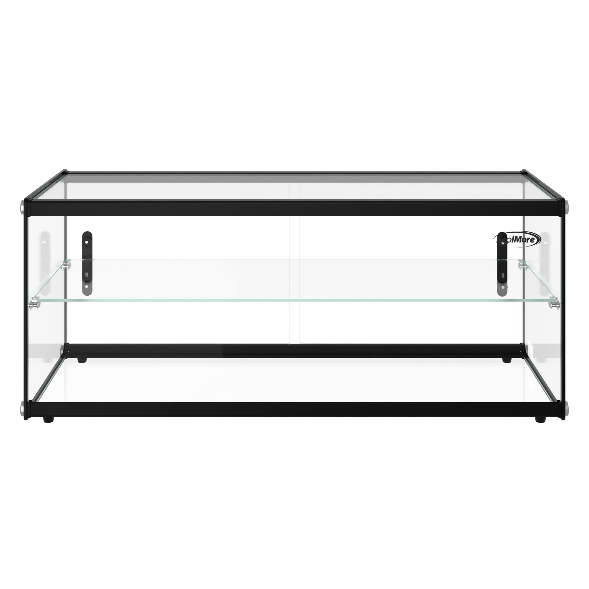 36 in. 2 Tiered Pastry Display Case With Shelf and Sliding Door, 4.2 cu. ft. Capacity, ETL Listed