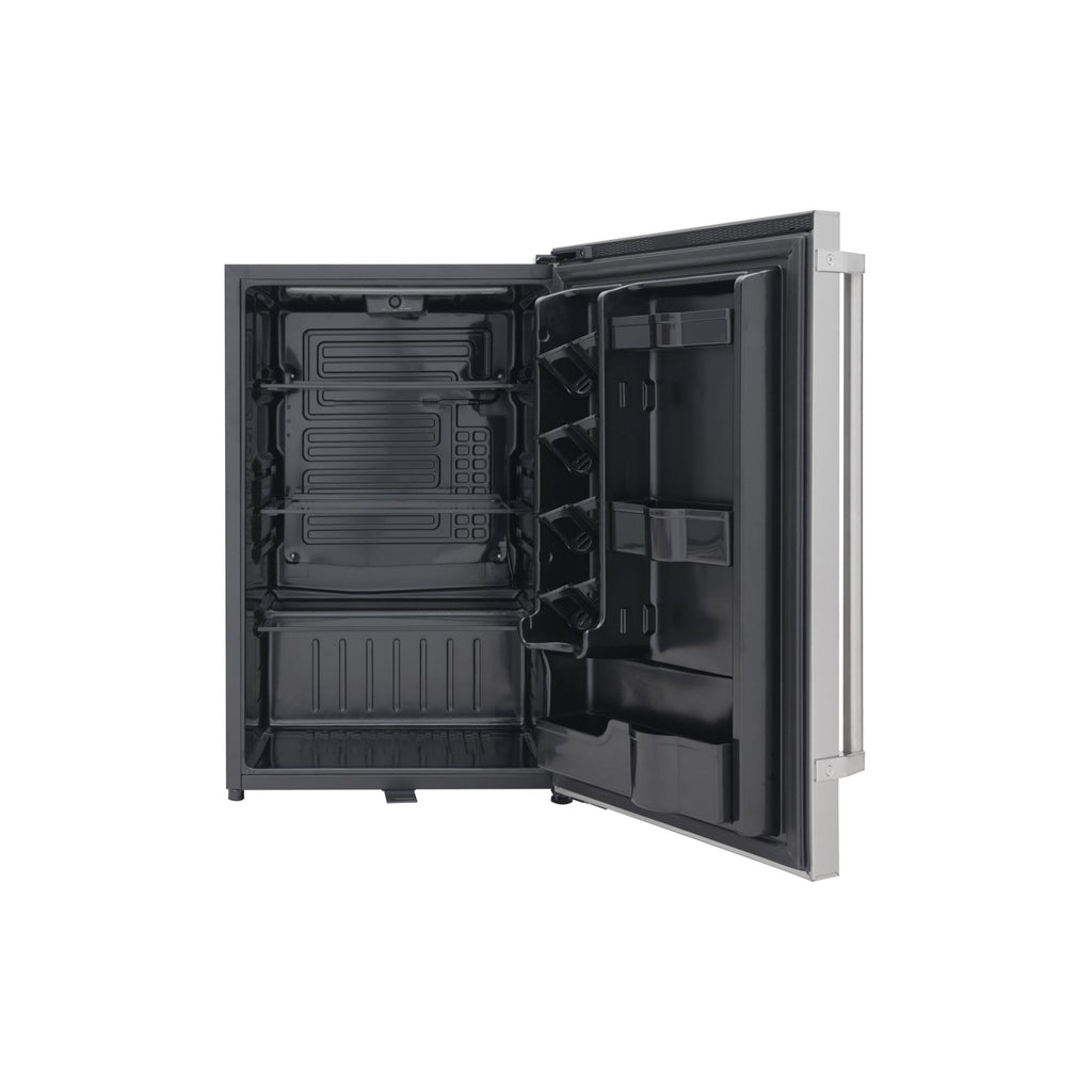 21 in. Outdoor Refrigerator with IPX 4 Rating and Glass Shelves 4.4 Cu. ft. in Stainless-Steel