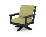 Chippendale Deep Seating Swivel Chair