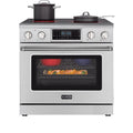 36 in. Electric Professional Range with Tilt Panel and Digital controls, Self-Cleaning, 16300W of Power, 240V in Stainless-Steel