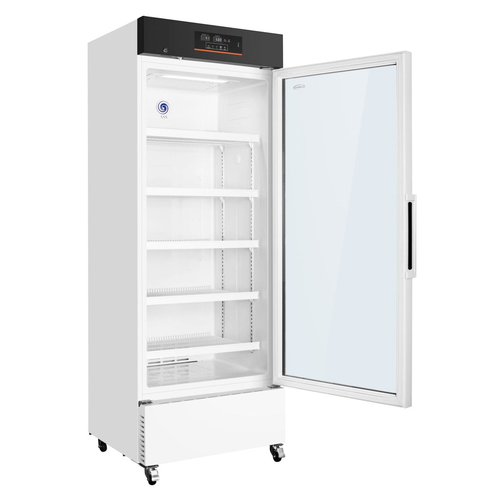25 in. 15 cu. ft. Medical Pharmacy Refrigerator With Multi-Level Emergency Alarms in White, UL Listed