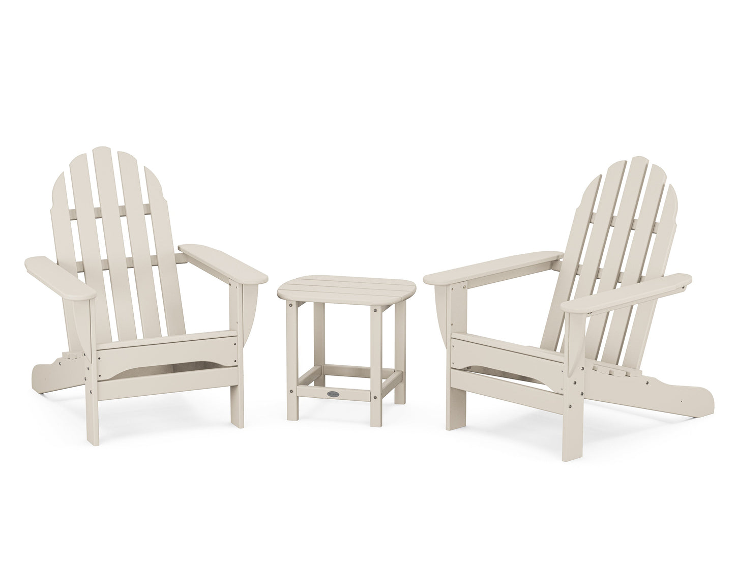 Classic Adirondack 3-Piece Set with South Beach 18" Side Table