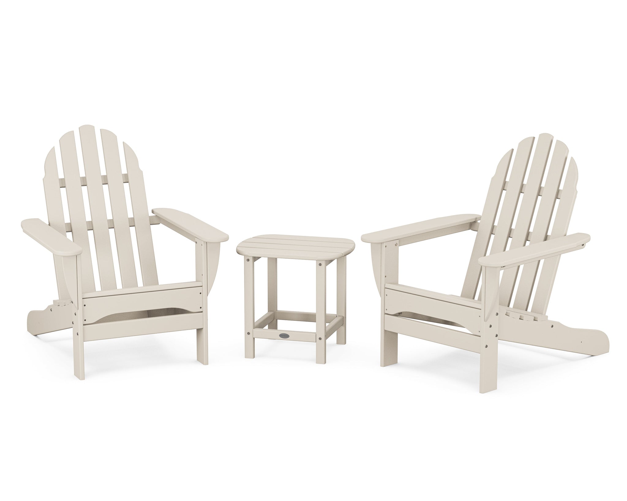 Classic Adirondack 3-Piece Set with South Beach 18" Side Table