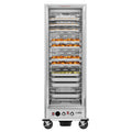 33 in. Commercial Insulated Heated Holding/Proofing Cabinet with Glass Door and Wire Racks in Silver