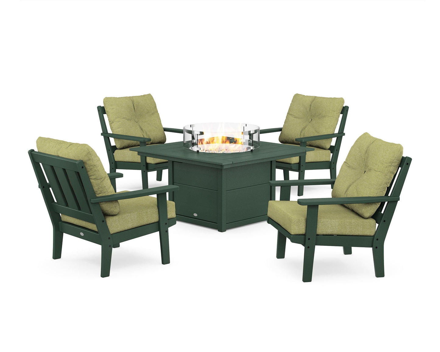 Oxford 5-Piece Deep Seating Set with Fire Pit Table