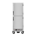 33 in. Commercial Insulated Heated Holding/Proofing  Cabinet with 36-Pan Capacity and Solid Dutch Doors in Silver
