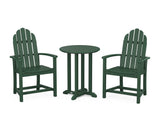 Classic Adirondack 3-Piece Round Bistro Dining Set
