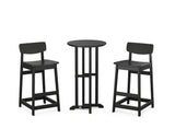 Modern Studio Urban Lowback Bar Chair 3-Piece Bistro Set