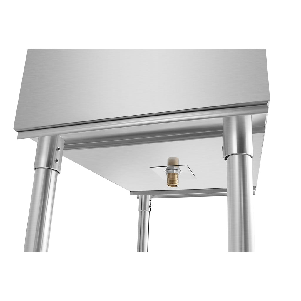 30 in. Commercial Underbar Ice Bin with Siding Lid in Stainless Steel