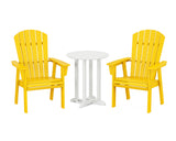 Nautical Adirondack 3-Piece Round Bistro Dining Set