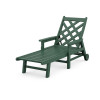 Wovendale Chaise with Arms and Wheels
