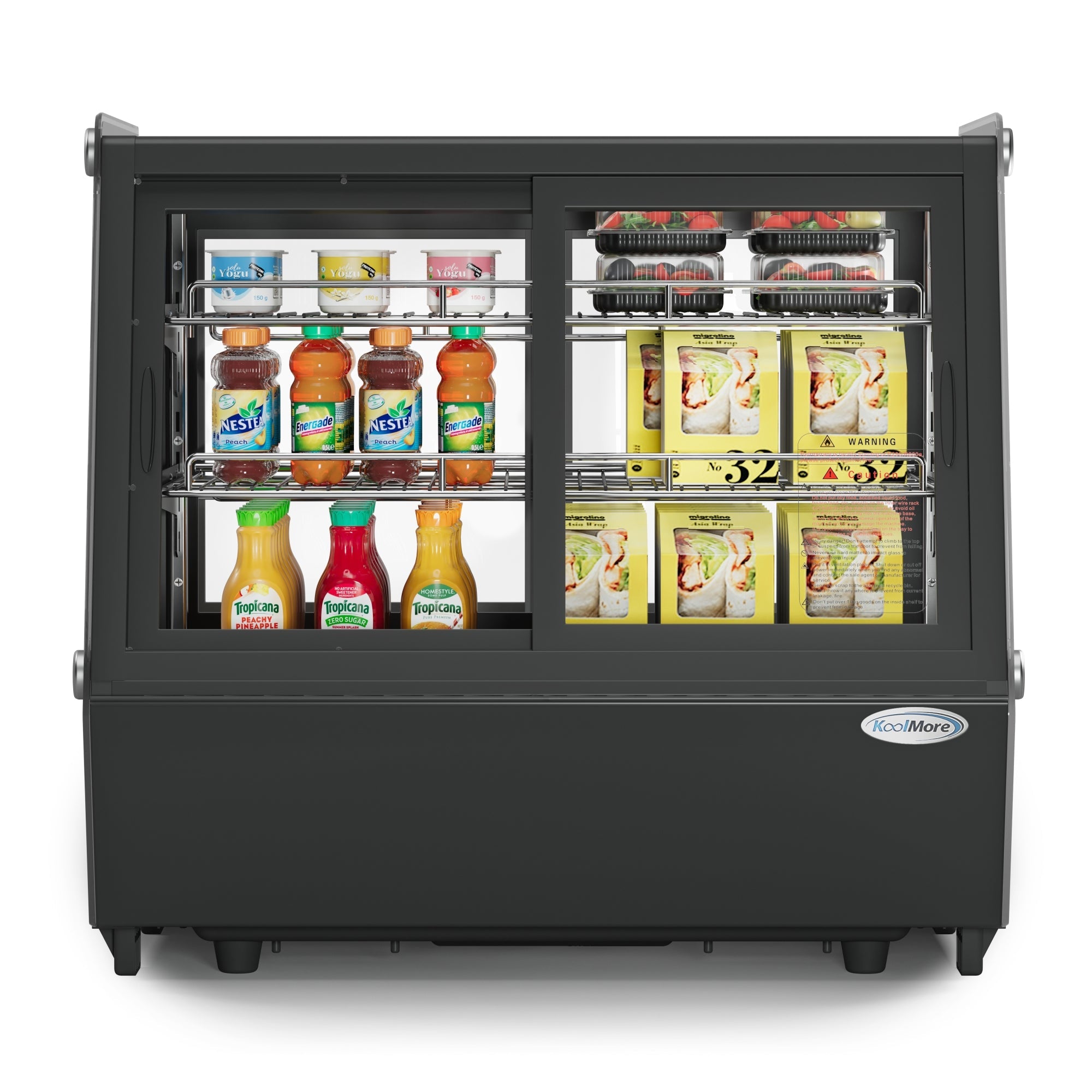 28 in. Self-Service Countertop Display Refrigerator in Black
