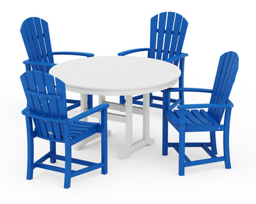 Palm Coast 5-Piece Round Farmhouse Dining Set