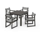 EDGE Sling Arm Chair 5-Piece Parsons Dining Set